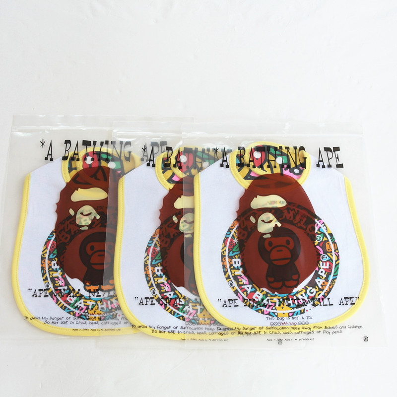Japanese trendy three-layer waterproof cartoon bib saliva towel