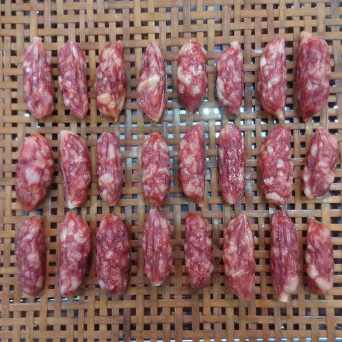 500g东莞粒粒肠广式腊肠广味香肠甜肠广东中山特产枣肠腊味煲仔饭 - 图0