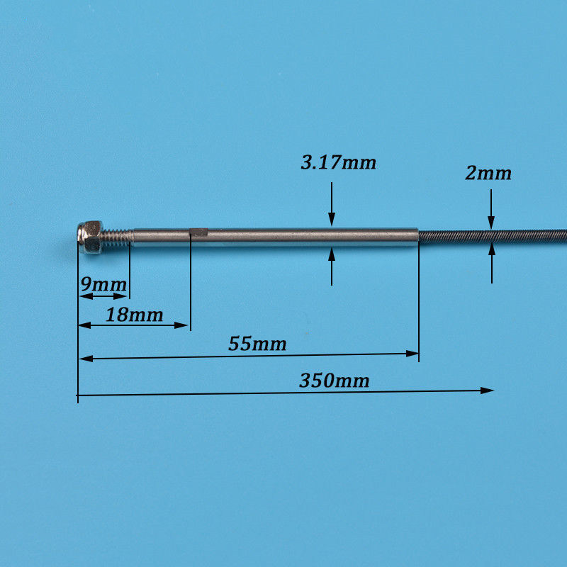 .22转3.18mm一体软轴 电船传动轴/软轴 +浆叉+D32尼龙浆 - 图1