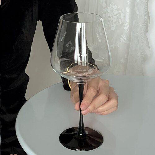 欧式ins风勃艮第红酒杯高级感复古高脚杯玻璃杯葡萄酒杯香槟杯子 - 图3