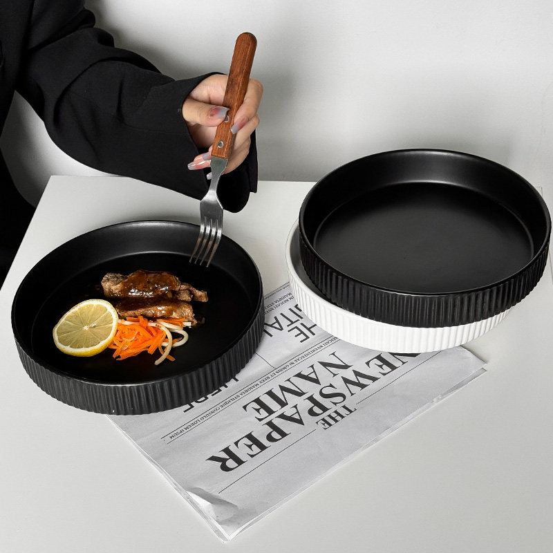 ins白色家用陶瓷牛排盘简约蛋糕盘水果盘西餐盘点心盘水果沙拉盘,淘宝优惠券,粉丝福利购,淘宝优惠卷