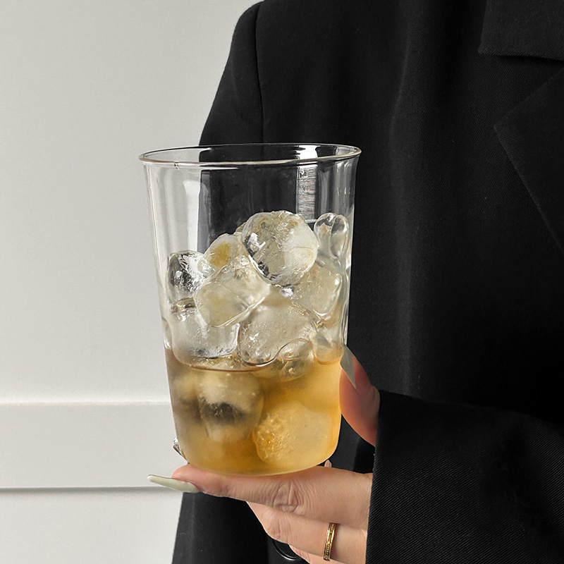 冰拿铁咖啡玻璃杯美式饮品杯耐热高温高硼硅透明冷饮杯喝水杯子女 - 图1