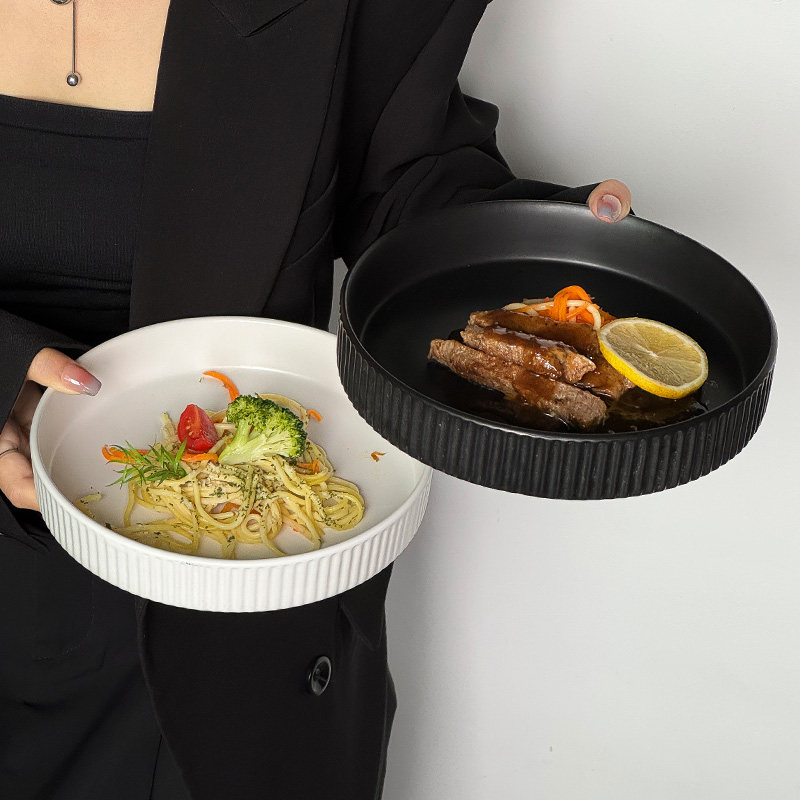 ins白色家用陶瓷牛排盘简约蛋糕盘水果盘西餐盘点心盘水果沙拉盘,淘宝优惠券,粉丝福利购,淘宝优惠卷