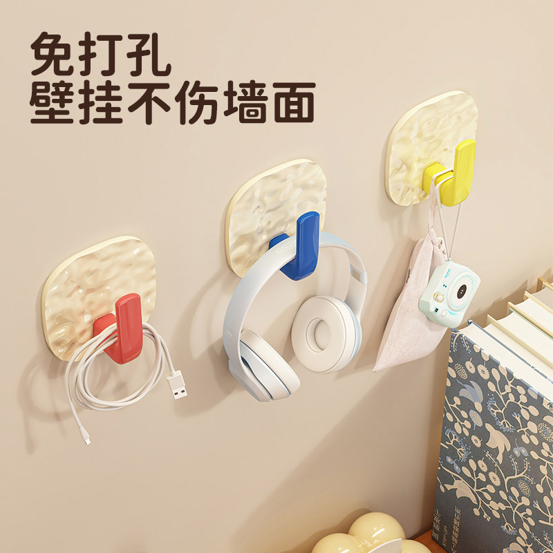 多巴胺挂钩免打孔强力承重粘胶卫生间浴室门后毛巾置物架无痕粘贴 - 图3