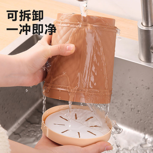 筷子筒沥水筷筒带盖家用筷子笼厨房餐具放筷勺子收纳盒置物架筷篓 - 图2