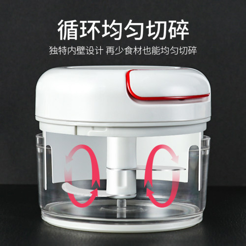 迷你打拉切蒜器厨房神器绞蒜碎蒜器手动小型家用料理器姜蒜搅碎机 - 图2