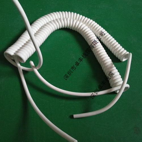 白色2芯弹簧线 PU弹弓线 0.3平方螺旋线 - 图3