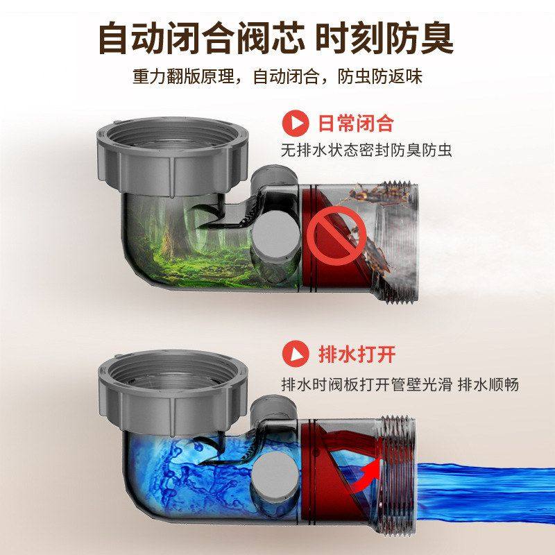 防返三通件配件下水管洗菜臭 洗手盆器下水厨房管管盆下水下水管,淘宝优惠券,粉丝福利购,淘宝优惠卷