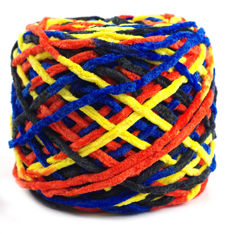 冰条线手工编织包包diy材料送男友女织围巾毛线团钩针勾拖鞋粗线 - 图3