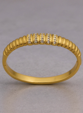 NVOXS中东不规则几何形镶钻夸张手镯复古可口手环女士日常佩戴