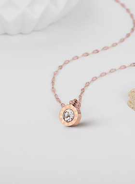 罗马数字项链女款轻奢小众高级感