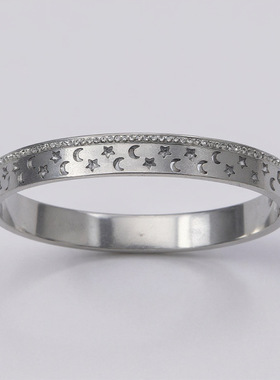 轻奢满天星钛钢手镯女镀金