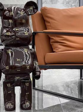 简约网红暴力熊公仔存钱罐客厅电视柜玄关落地大摆件电视柜装饰品