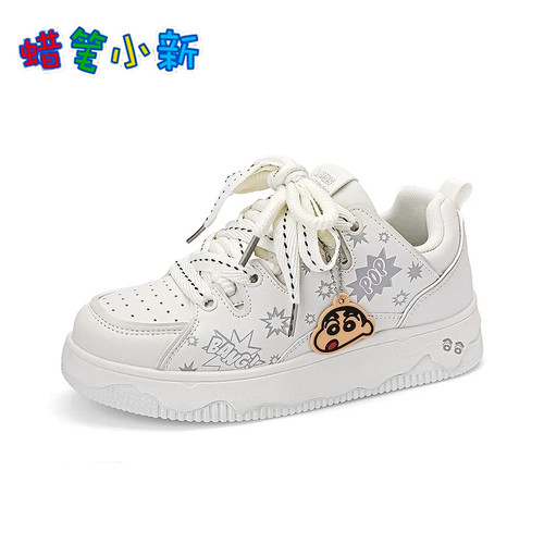 蜡笔小新鞋子男鞋2025秋季新款休闲小白鞋情侣款板鞋ins潮面包鞋 - 图1