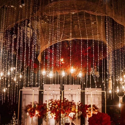 Новый свадебный занавес с хрустальными бусинами, цепочка из бисера, свадебная сцена, макет, ананас, бусина, украшение для потолка, акриловая линия, занавеска, занавеска на дверь