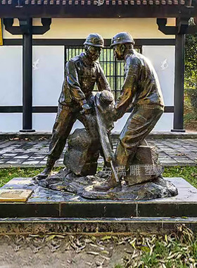 玻璃钢仿铜党建人物铸铜红军抗英雄红色文化雕像摆放户外广场园林