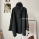 Korea Dongdaemun fox fur collar coat
