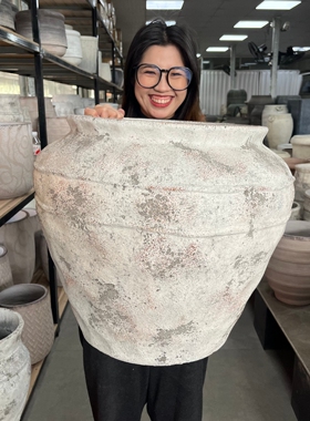 北欧大陶罐诧寂风南法风地中海风格酒店民宿咖啡厅营地庭院大花盆