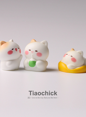 无聊了猫陪上班情绪解压装饰摆件