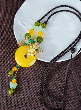 七彩蝶度女设计款镀真金手工制作