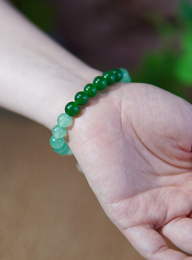 珠花蝶度女玉髓古风原创手作手链