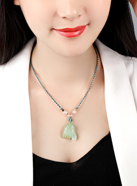 珠花蝶度玉石岫岩男女项链性价比