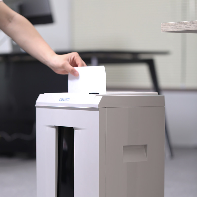 得力碎纸机9912电动办公家用粉碎机 得力易得力碎纸机