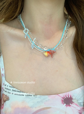 气泡串珠金鱼项链轻奢小众