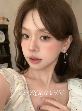 星星流苏耳钉轻奢高级搭耳饰