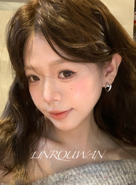 智性通勤满钻钉子C型耳钉