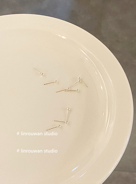 睡觉不用摘耳棒纯银小豆豆耳针