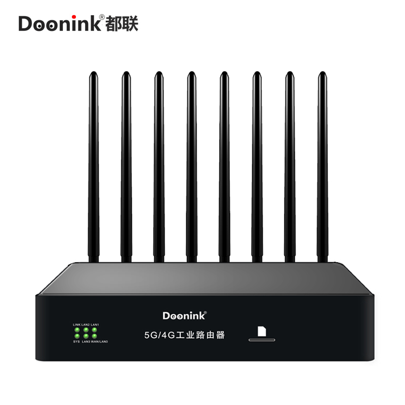 DOONINK工业级双频插卡5G无线路由器全网通4g车载移动热点无线wifi分享器5g卡信号转串口网线输出WiFi发射器