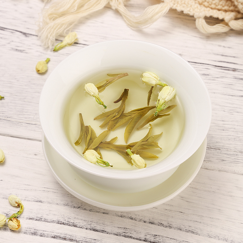 艺福堂茗茶旗舰店艺福堂茶叶茉莉龙井茶明前特级横县茉莉花茶绿茶浓香型100g罐装2