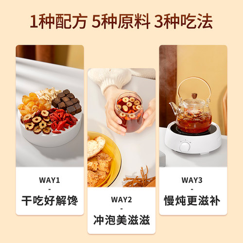 艺福堂花茶红糖姜茶女生泡水茶包玫瑰气血黑糖红枣桂圆枸杞花草茶 - 图1