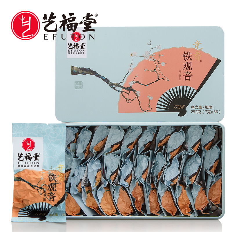 艺福堂茗茶旗舰店艺福堂茶叶铁观音年新茶乌龙茶特级兰花清香型非浓香型小包装0