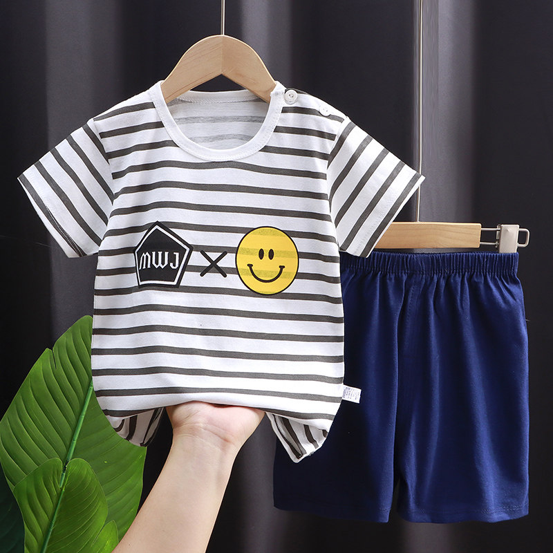 神驾全部一个价！儿童纯棉短袖短裤套装