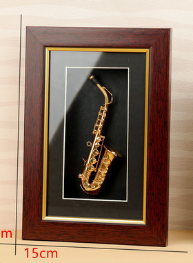 萨克斯模型小号生日礼物相框摆件