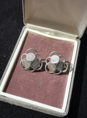 Sarah Cov中古vintage复古宫廷风高级感轻奢小众设计感耳夹配饰