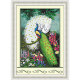 Painting living room bedroom peacock ks green light forest cross stitch
