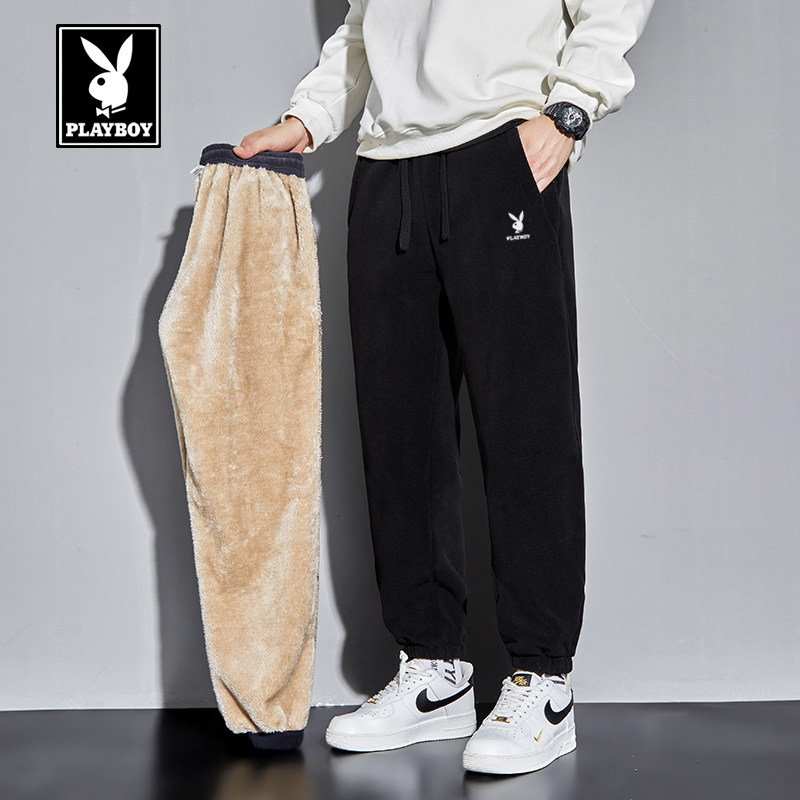花花公子灯芯绒裤子男秋冬季加绒加厚保暖卫裤宽松大码休闲长裤潮,淘宝优惠券,粉丝福利购,淘宝优惠卷