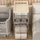 Plastic children's clothing storage cabinet drawer living room storage snack cabinet bedside table multi-layer storage cabinet toy cabinet