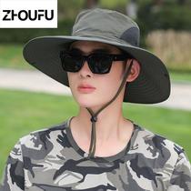 Fishing Hat Men Summer Sun Hat Outdoor Sun Hat Breathable Sunscreen Hat Man Hat Fisherman Hat Den 0110c