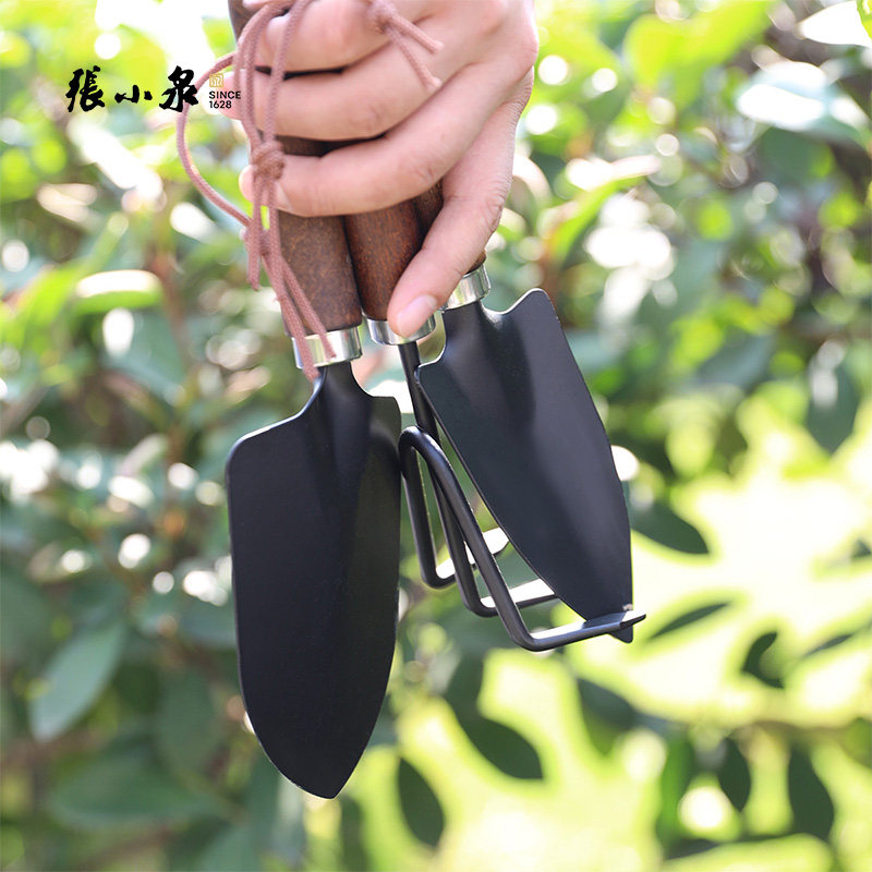 张小泉园艺三件套小铲子耙松土花园种花户外挖土除草盆栽绿植工具,淘宝优惠券,粉丝福利购,淘宝优惠卷