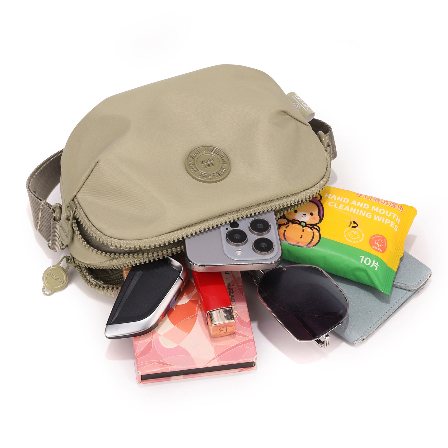 个性设计贝壳小包女士单肩斜挎包日常通勤外出手机包多层帆布小包,淘宝优惠券,粉丝福利购,淘宝优惠卷