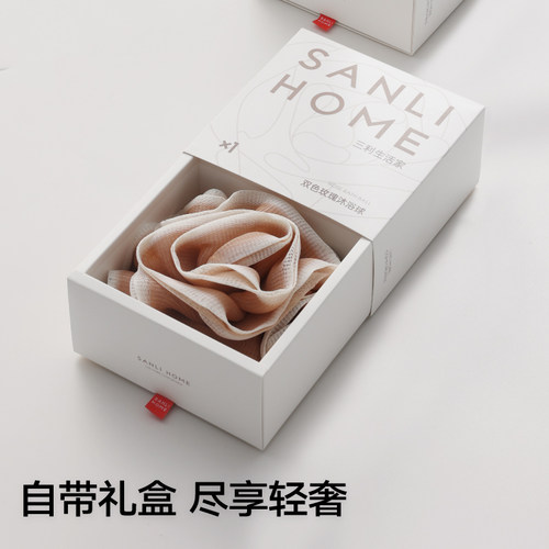 三利沐浴球高档不散超柔软沐浴花大号泡泡浴浴球洗澡泡澡搓澡神器 - 图3