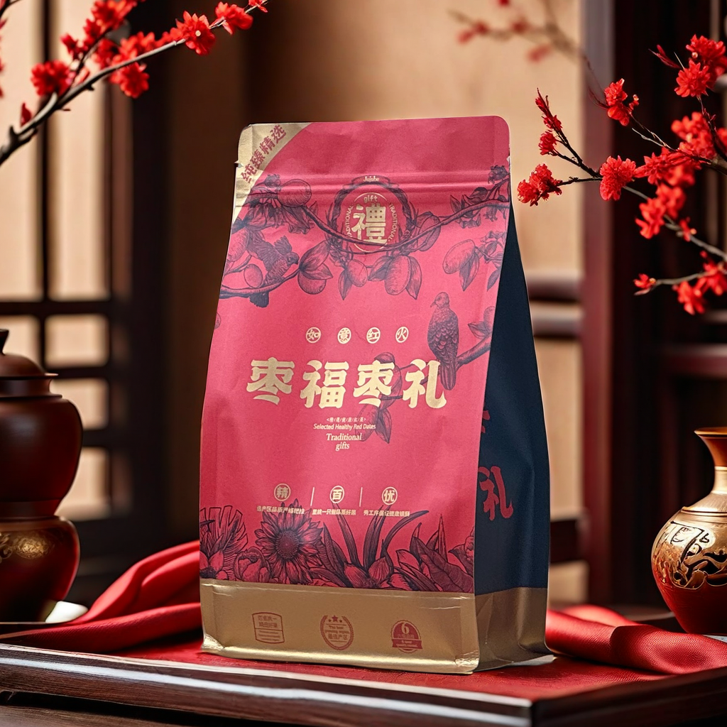 精美大枣灰枣通用包装袋空袋大枣250g-500g灰枣若羌大枣自封袋,淘宝优惠券,粉丝福利购,淘宝优惠卷