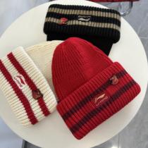 Li Ning Hat Mens And Mens Same-day Infighting Gold Series 2024 Dragon Year New Windproof Couple Red Knit Cap