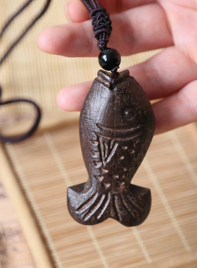 女木头手工吊坠棉麻搭配饰品