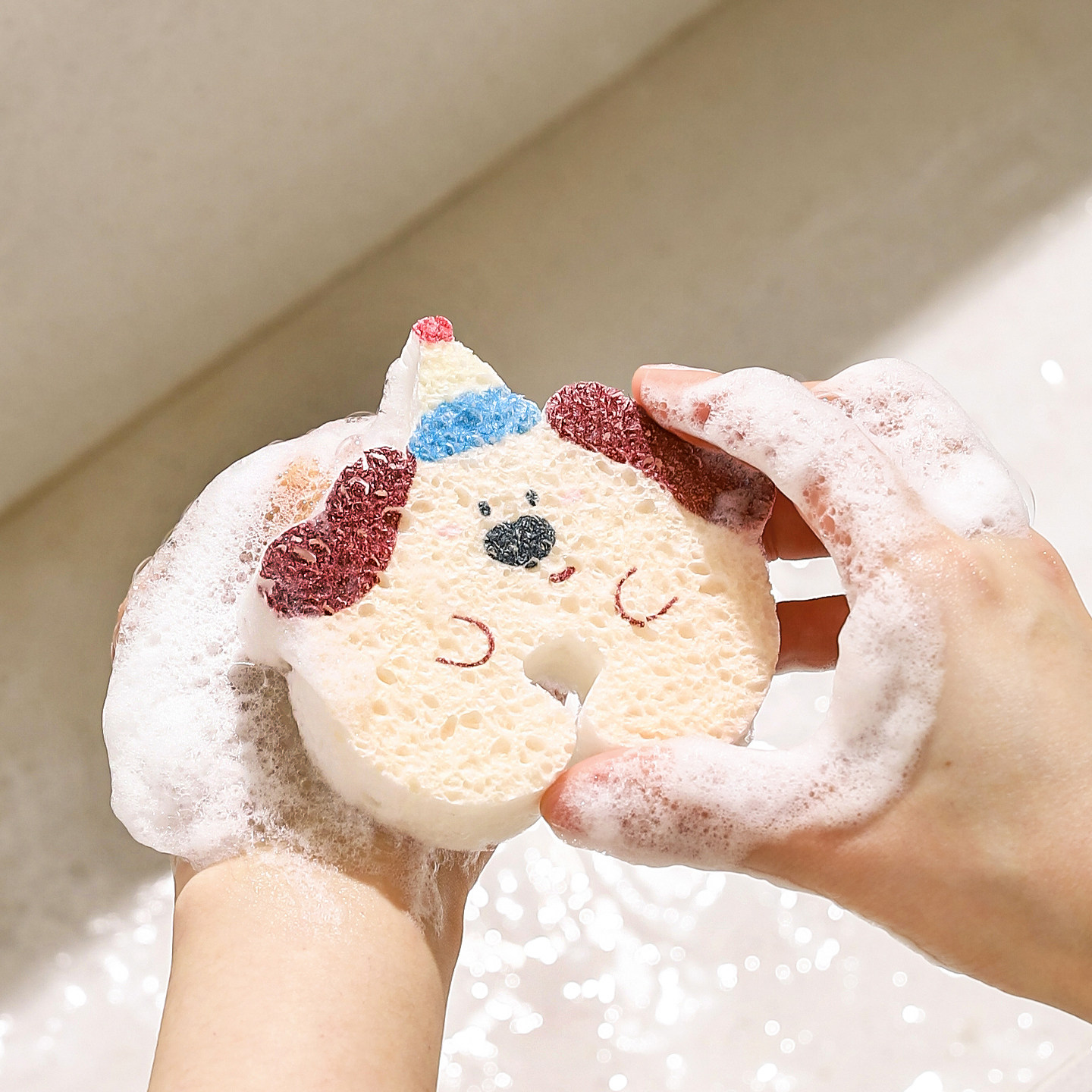 川岛屋可爱洗碗海绵擦木浆棉百洁布吸水海绵块厨房刷碗神器魔力擦,淘宝优惠券,粉丝福利购,淘宝优惠卷