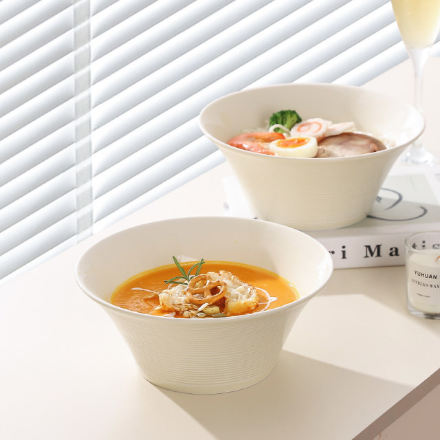 Kawashimaya Ceramic Soup Bowl Household 2025 New Noodle Bowl